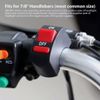 7/8" Motorcycle Handlebar Kill ON-OFF Latching Switch 12V Scooter ATV Bike