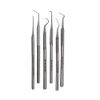 6 Dental Tools to Remove Plaque and Tartar at Home Made of Stainless Steel with Precision Tips Knurled Handle Design for Firm Grip Different Shapes to Remove Teeth Stain Pet Oral Hygiene Care