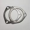 3.5" 3 Bolt MLSG High Temp Exhaust Gasket w/SS Fire Ring (Qty 2)