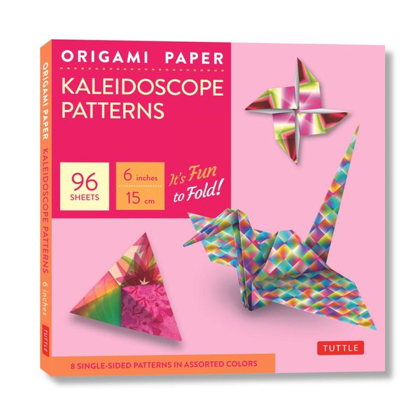 Origami Paper - Kaleidoscope Patterns - 6" - 96 Sheets: Tuttle Origami Paper: Origami Sheets Printed with 8 Different Patterns: Instructions for 6 Projects Included