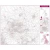 Leeds and Bradford Postcode Sector Map (Paper)