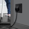 BG Electrical Evolve Single Switched Power Socket, 13A, Matt Black