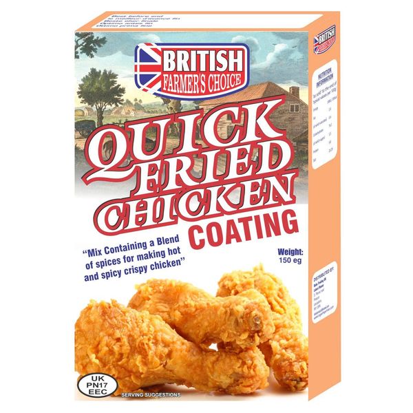 British Chicken Fry Mix Fry Mix Chicken Coating Spicy Hot N Crispy Fry Mix Powder KFC Mix Fried Chicken