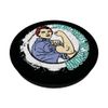 Chemo- Cervical Cancer Supporter Ribbon Mobile Stand PopSockets Swappable PopGrip