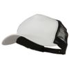 e4Hats.com New Big Size Trucker Mesh Cap - White Black OSFM
