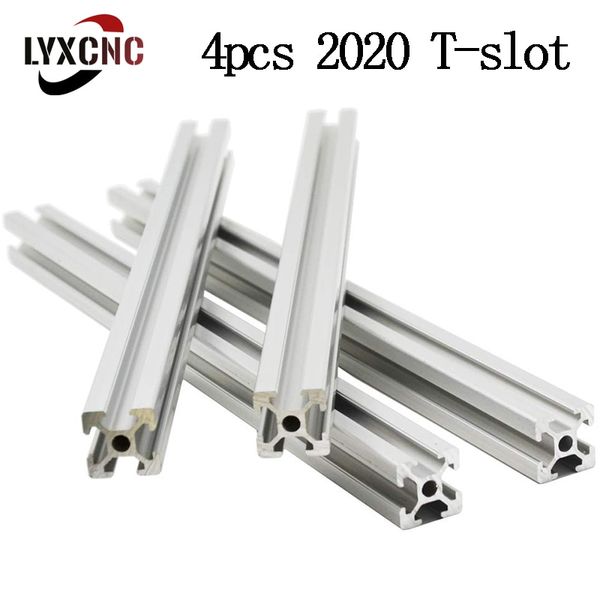 Aluminum Profile Extrusion 150 200 250 300 350 400 450 500mm Linear Rail 3D Printer Frame 4pcs of 6mm T Slot 100 for CNC Frame, [04] 4 piece 250mm