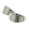 Headlight Eyebrow, Stainless Steel Smooth, Sold As Pair, Compatible with Dune Buggy