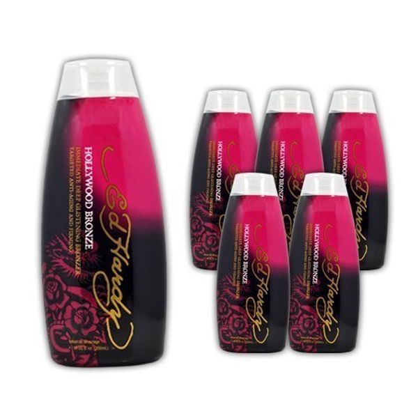 Lot 6 Ed Hardy Hollywood Bronze Indoor Tanning Lotion Accelerator Bronzer Dark by Ed Hardy