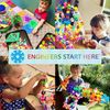 BrainFlakes Educational Toy, 500 Pieces, Building Blocks, Educational Blocks, Building Guide, Brain Training