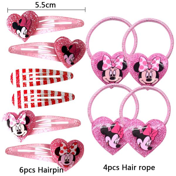 simyron Cartoon Haarspange 10 Stück Animes Hair Clip Haarspangen Haar Ring Mädchen Haarschmuck Set Kinderschmuck Haarschmuck Mädchen Haarspangen für Geburtstagsgeschenk