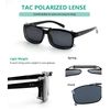 Eyekepper Wide Lens 3-pack Clip-on Polarized Sunglasses