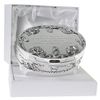 De Walden Girlfriend Engraved Silver Plated Trinket Box in a Lined Presentation Box