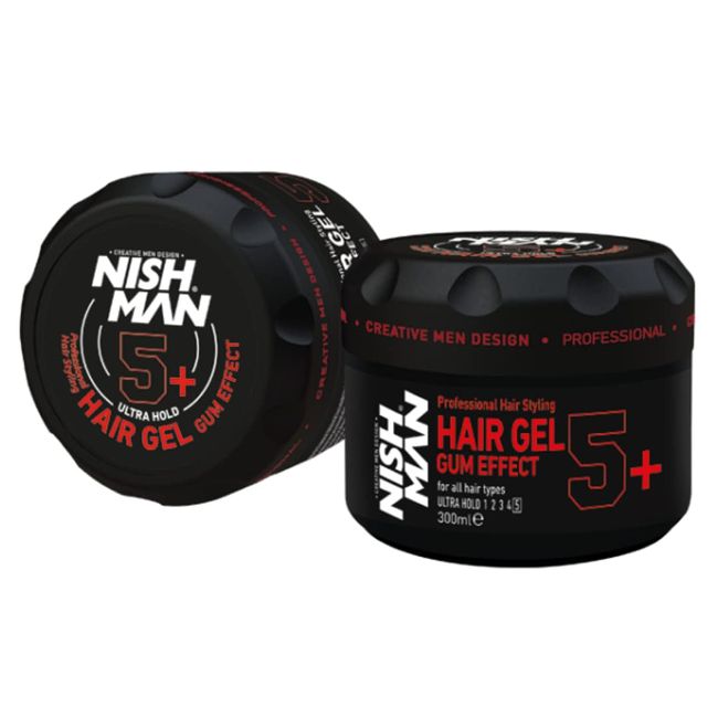 Nish Man Hair Gel Gum Effect 5+ ultra hold 300 ML