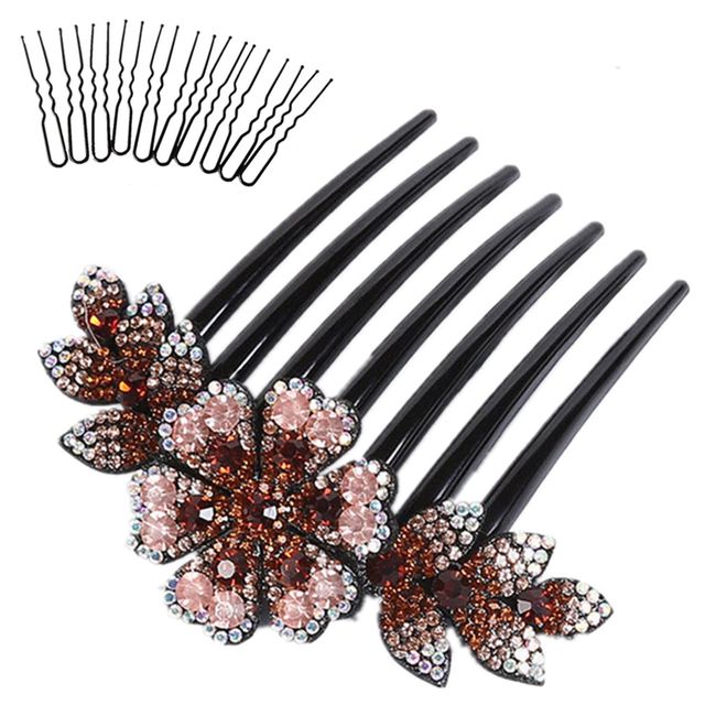 Evening Hair Comb, Rhinestones, Hair Comb, Kimono Dresses, Hair Accessories, Formal, Bride, Hair Ornament, Sparkling and Shine, Barrette, Easy to Assemble Hairline, Recitals, Weddings, Parties, Tiara, Hair Clips, Receptions, After-parties, Hairpins, Styli