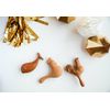 Organic Wooden Rattle toy Whale
