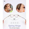 JOLISU Reading Glasses - Value 5 Pack Light Slim Frames Blue Light Glasses - Classic Style, Spring Hinges, Sturdy and Durable (2.75)