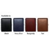 Navy Blue Smooth Leather (Full Pack 100s) Metallic Cigarette Case & Stash Box