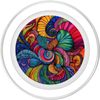 Colorful Seashell-Inspired Swirling Art PopSockets PopGrip for MagSafe