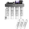 SimPure WP2-400GPD 8-Stage UV Alkaline pH+ RO Reverse Osmosis System Under Sink