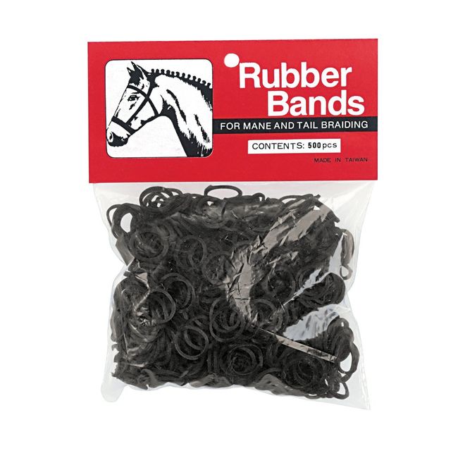 Weaver Leather Rubber Bands Black, 65-2241