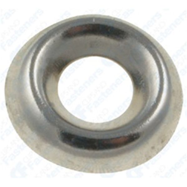 144 #8 Countersunk Finishing Washer Nickel Plated Brass