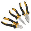 3pc Plier Set Combination/Long Nose/Cutter Snips Cushion Soft PVC Grip