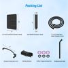 High Pressure Rainfall Shower Head Combo with Slide Bar Adjustable Height Black