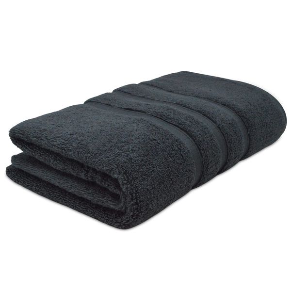 Towelogy® Premium Bath Towels 100% Egyptian Cotton Zero Twist Super Soft & Highly Absorbent Bathroom Towel Tear Resistant Strength 70 x 120cm | OEKO-TEX CERTIFIED & Eco-friendly (Charcoal Grey, 1)