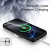 JETech iPhone 16 Pro 6.3 Inch Case, Shockproof Smartphone Bumper Cover Solid Color Matte TPU Frame Anti-Scratch Clear Back (Black)