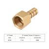 sourcing map Brass Hose Barb Fitting Connector, 8mm Barb G1/4 Female Thread Pipe Adapter, 5Pcs