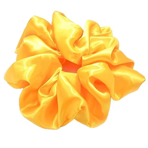 PARIS KID'S Shushu Satin Rainbow Color Voluminous Mishu, Guessing Color, yelow