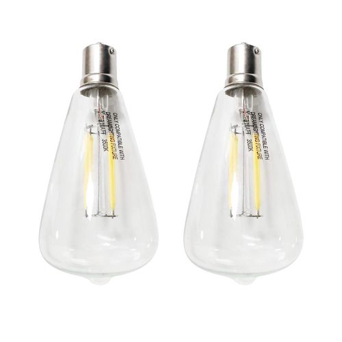 Dream lighting LED Edison Bulb 3W, 150 Lumens, Neutral White 3500K, LED Vintage Replace Globe Dinette Light Fixtures, Pack of 2