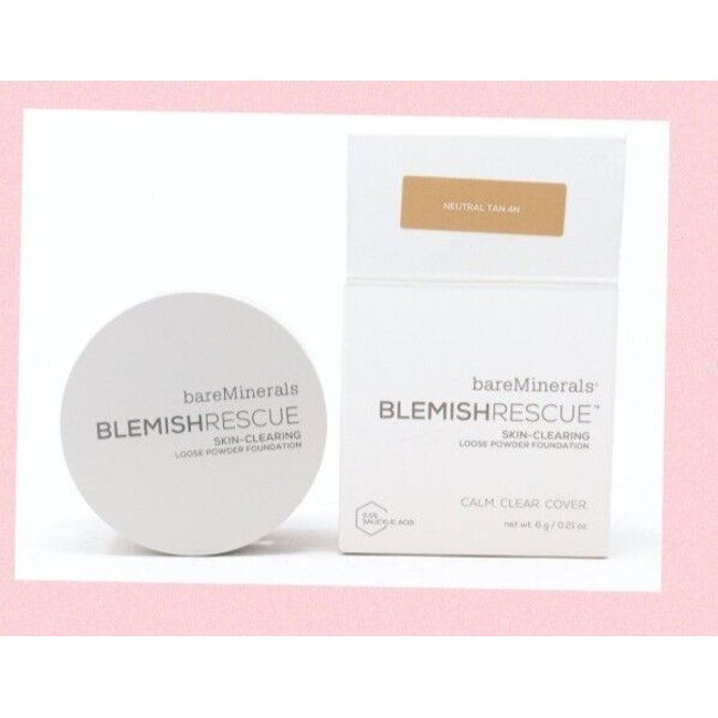 Bareminerals Blemish Rescue Skin Clearing Loose Powder Neutral Tan 4N Nib