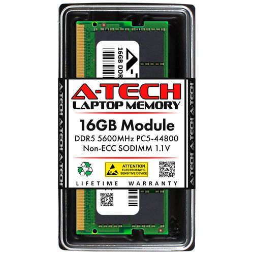 A-Tech 16GB RAM for ASUS Zenbook Pro 14 OLED UX6404, UX6404VI, UX6404VV Laptop | DDR5 5600MHz PC5-44800 SODIMM 1.1V 262-Pin Non-ECC SO-DIMM Memory Upgrade