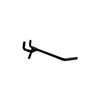 2" Black Metal Pegboard Hooks - 40 Pack