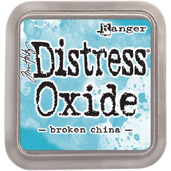 Ranger Distress Oxide Ink Pad Stempelkissen Broken China, Blau, 7.5 x 7.5 x 1.9 cm