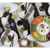 Mud Pie Stoneware Salad Plate, Ovals, 8.5" dia