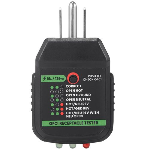 Suplevel Outlet Tester for GFCI and Standard North American 120V AC Electrical Outlets, Receptacle Tester, Home & Professional Use, Detects Common Wiring Problems, ETL Listed