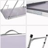 DayPlus Portable Folding Table No Assembly Required Computer Laptop Desk Foldable Camping Picnic Kitchen Work Top Table (80x60x69cm, White)