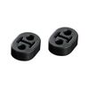JURAN 325105 Scarf Ring, D Type, Black, 2 Packs