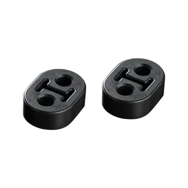 JURAN 325105 Scarf Ring, D Type, Black, 2 Packs
