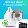 Hippo Sak - Tall Kitchen Garbage Bags with Ergonomic Handles - 13 Gallon Trash Bags - Super Strong, Patented Reinforced Bottom and Leak Proof Tall Kitchen Trash Bags - Heavy Duty Trash Bags (90 Count)