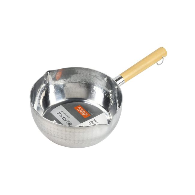 Pearl Metal HW-7028 Yukihira Pot, 7.9 inches (20 cm), Aluminum, For Gas Stoves, Simple Wear