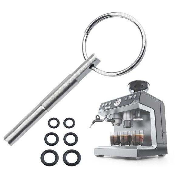 LYTIVAGEN Oval Head Key with Key Ring Oval Head Wrench Oval Head Bit Repair Tool Key Open Security Special Bit Key for Krups Siziliana, Jura, AEG Coffee Machines (to Remove Screws)