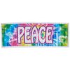 Peace Sign Banner Party Accessory (1 count) (1/Pkg)