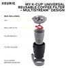 Keurig My K-Cup Universal Reusable Filter, Multi-Stream Technology, Gray