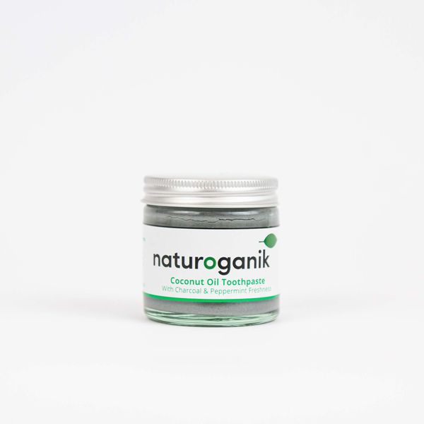 Coconut Oil Toothpaste with Charcoal & Peppermint Freshness (60 ml) (1)