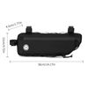 TOSUOD Bike Frame Bag - 3 Multi-Position Straps Secure Mount, Full-Side Zipper Quick Access, 2L Scratchproof Storage, Universal Fit
