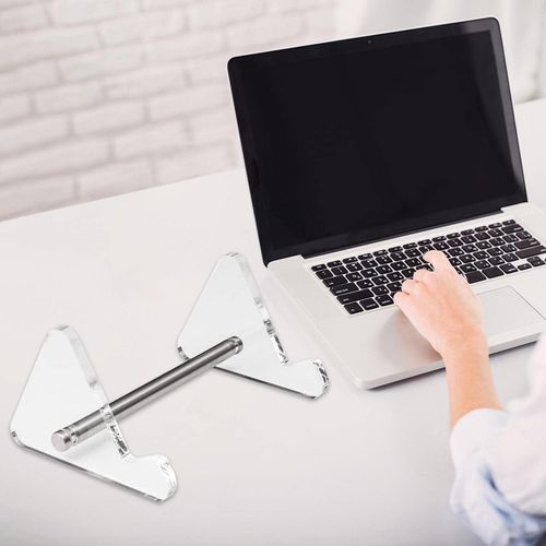 Office Keyboard Holder | Desk Keyboard Stand Manual Installation Acrylic Tilt Holder for Women and Men | Clear Acrylic Keyboard Display Easel Book, Sheet Music, Notebook Pasukit