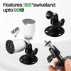 3Pcs Wall Camera Mount, Ring Security Camera Mounting Brackets, Adjustable Security Wall Mount with Screw Connector, Compatible with Most Models Indoor Outdoor Occasions